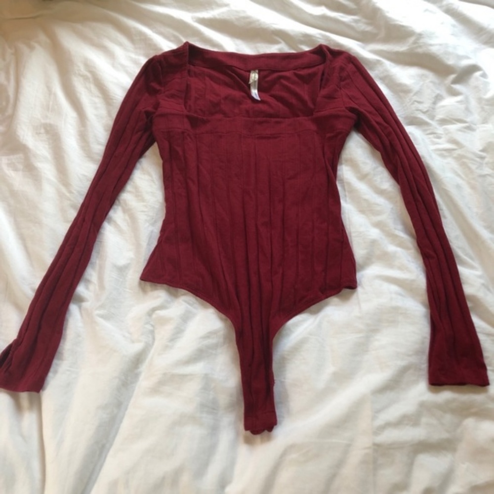 FP | Beside Me Long Sleeve Square Neck Bodysuit - Picture 2 of 5